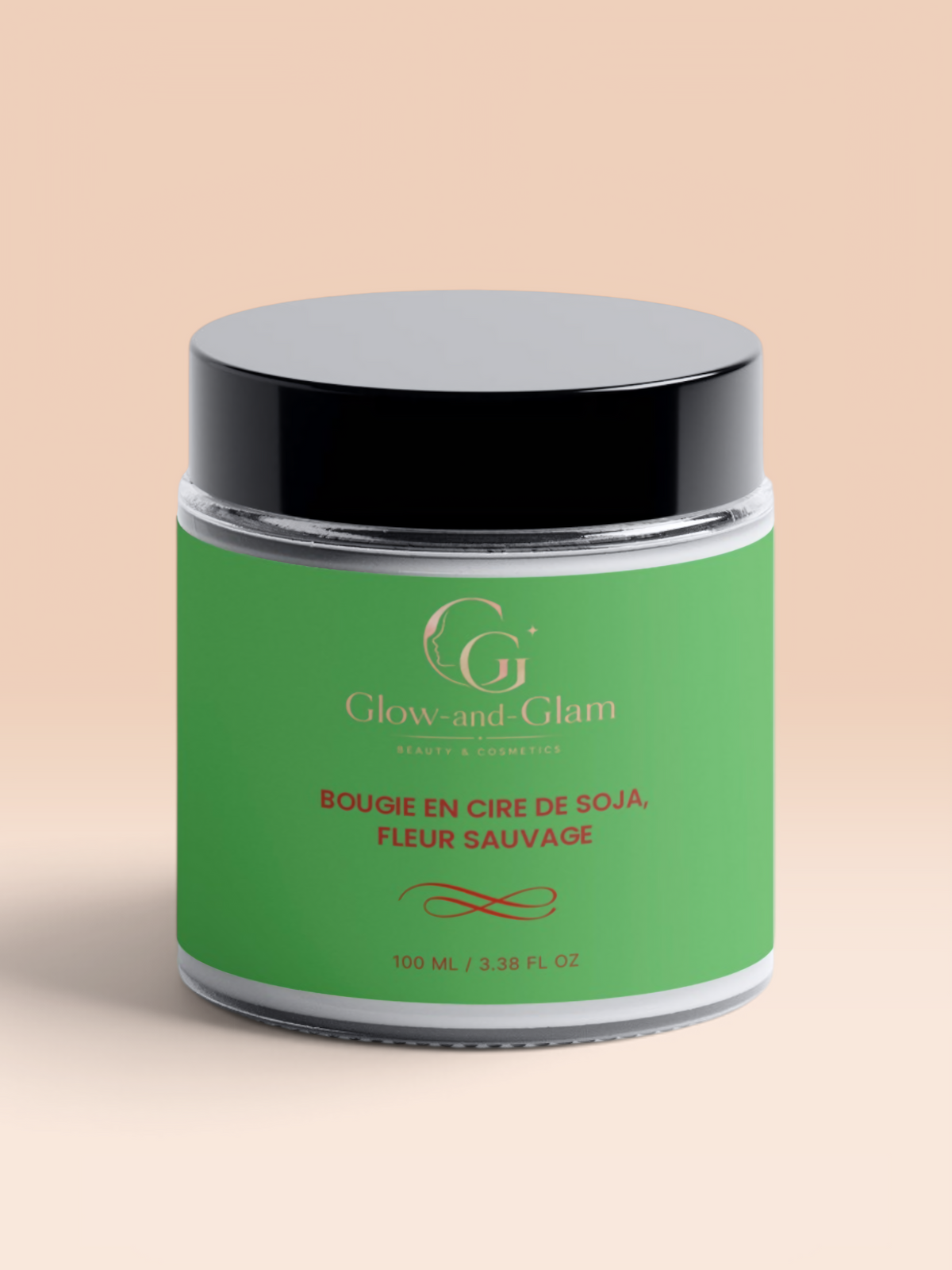 BOUGIE EN CIRE DE SOJA, FLEUR SAUVAGE