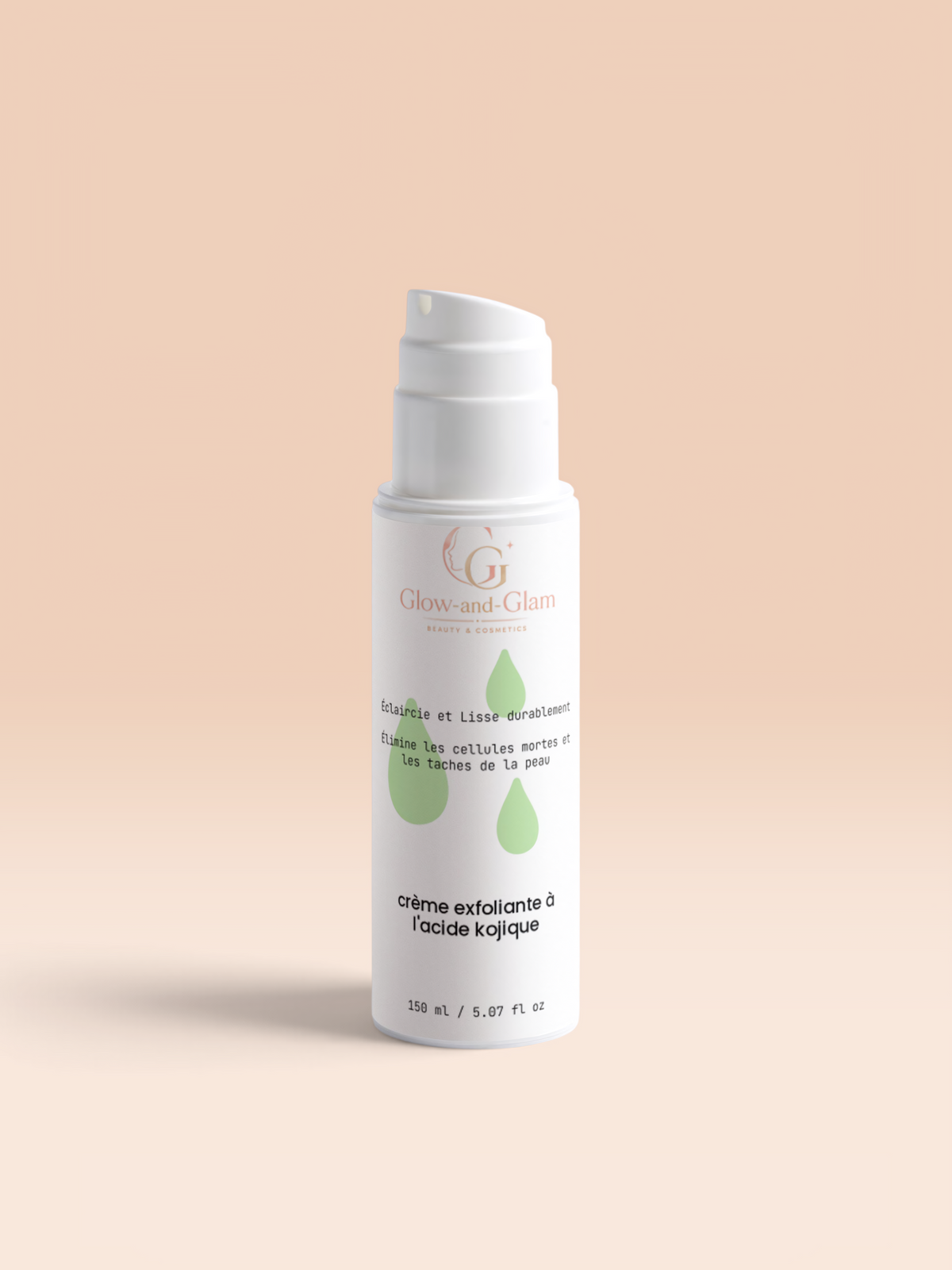 Crème exfoliante visage et corps à l'acide kojique